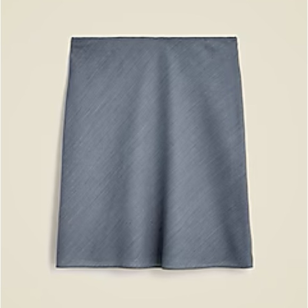 j. crew Gwen knee-length slip skirt in gauzy Italian wool blend nwt size small